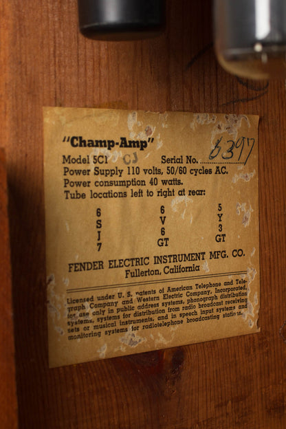 Fender Champ-Amp 5C1 Tube Amplifier (1953)