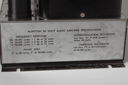 McIntosh MC-30 Mono Hi-Fi Tube Amplifier (1967)