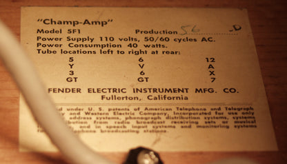 Fender Champ Tube Amplifier (1960)