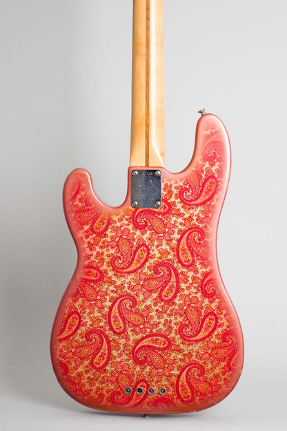 Fender Telecaster Bass Pink Paisley Solid Body Electric Bass Guitar (1968)