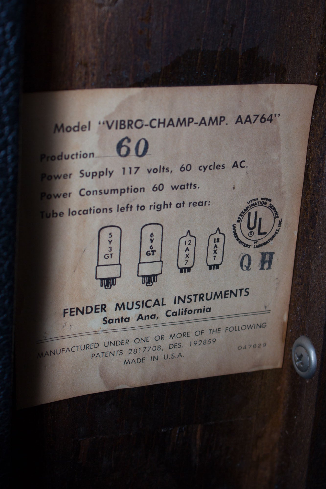 Fender Vibro-Champ AA-764 Tube Amplifier (1967)