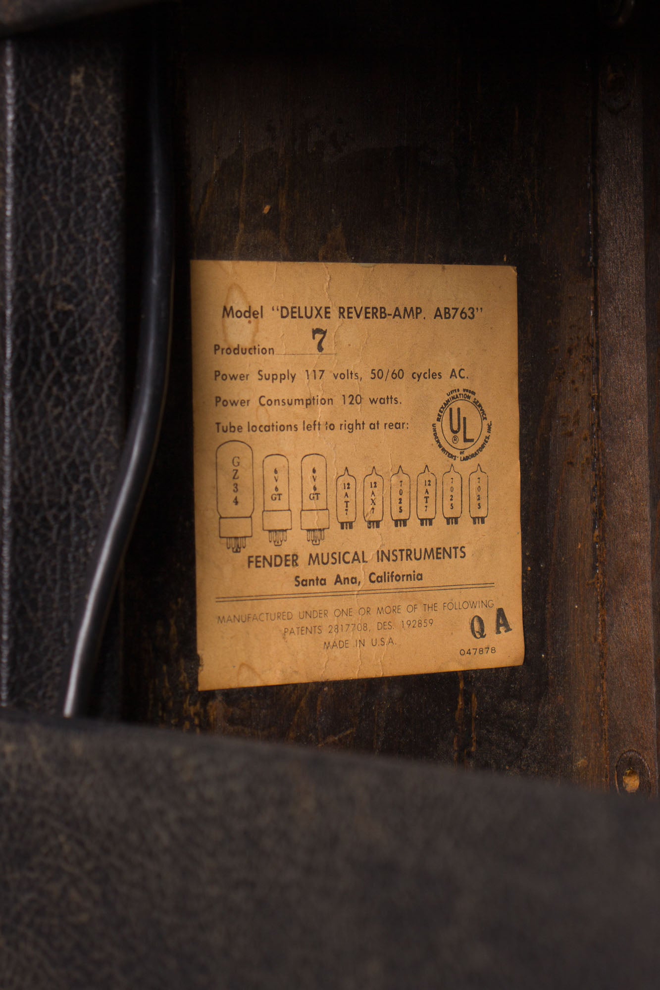 Fender Deluxe Reverb AB-763 Tube Amplifier (1967)