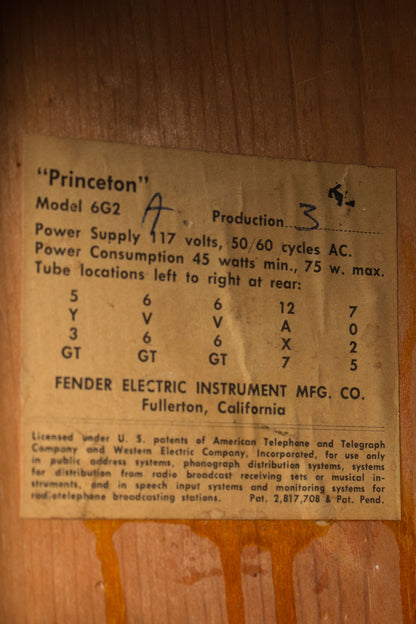 Fender Princeton 6G2 Tube Amplifier (1961)