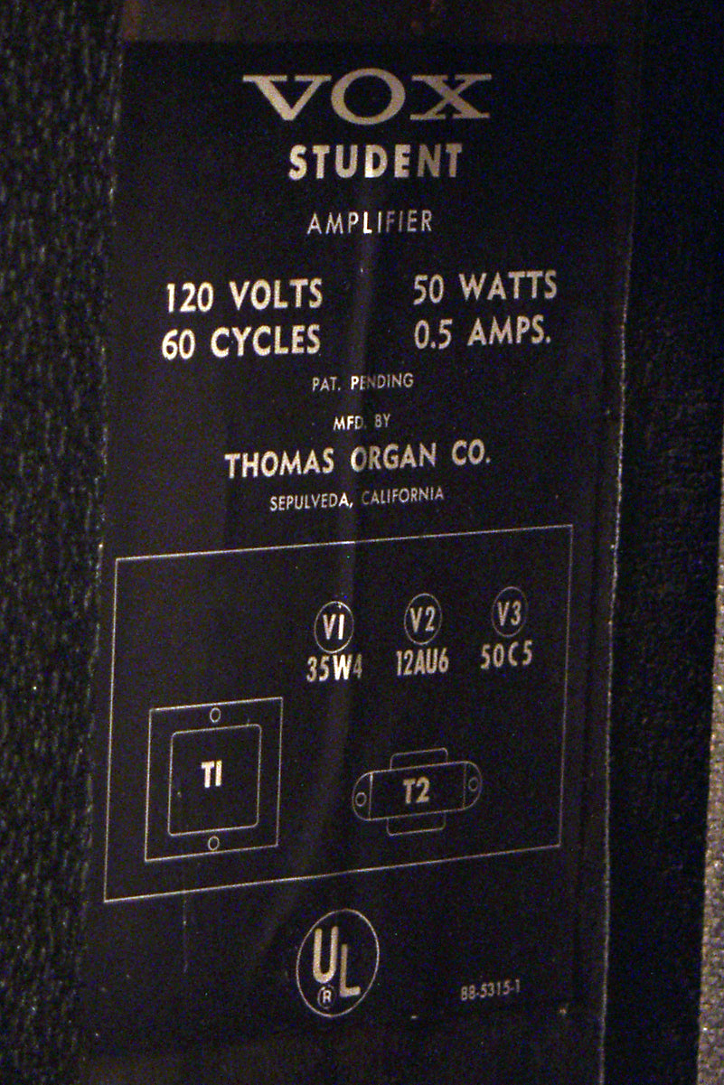 Vox Student Tube Amplifier (1965)
