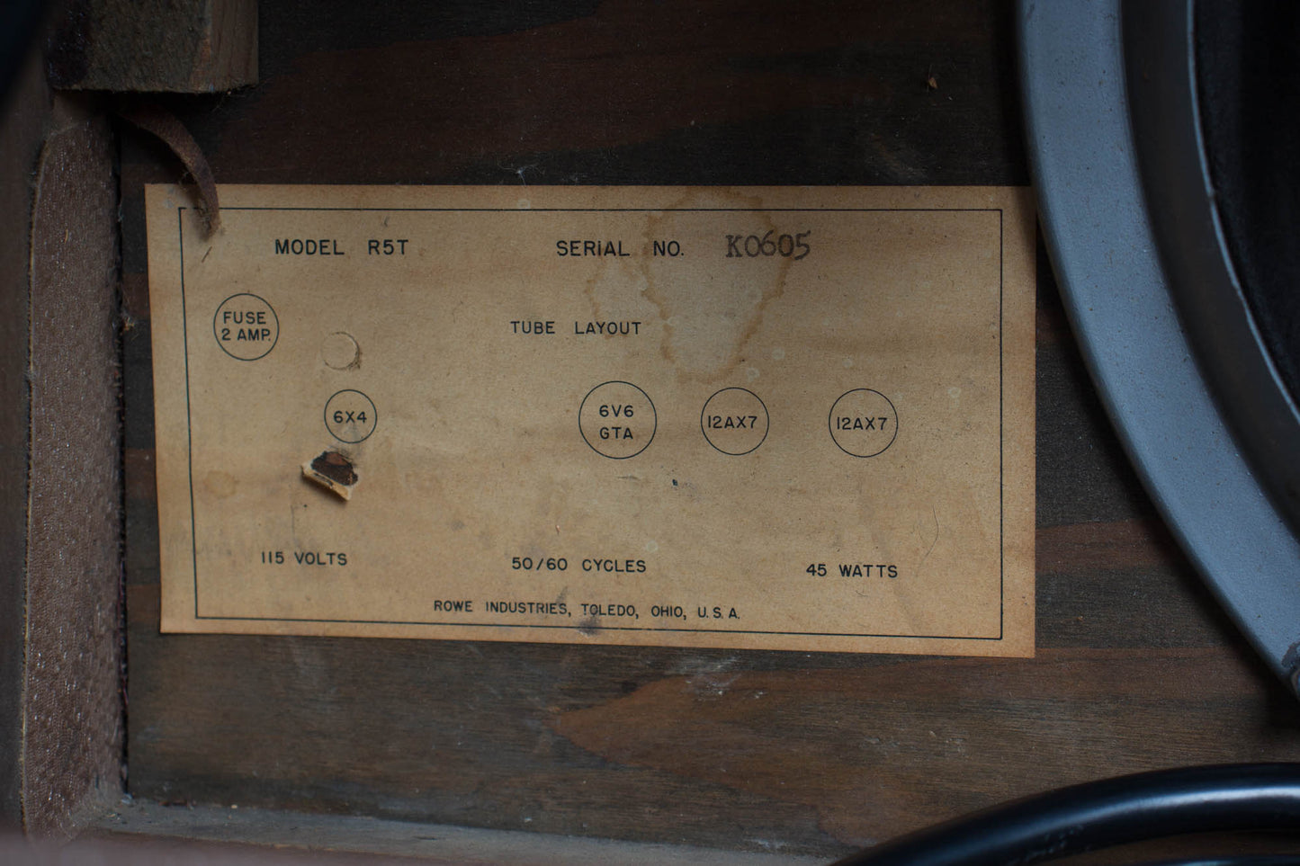 DeArmond R5T Tube Amplifier (1961)
