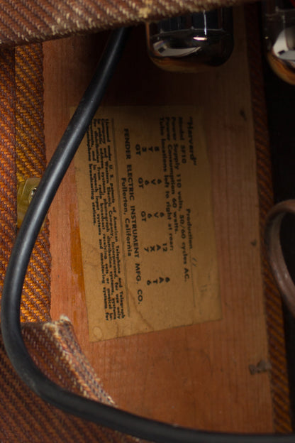 Fender Harvard Model 5F10 Owned by Ike Turner Tube Amplifier (1960)
