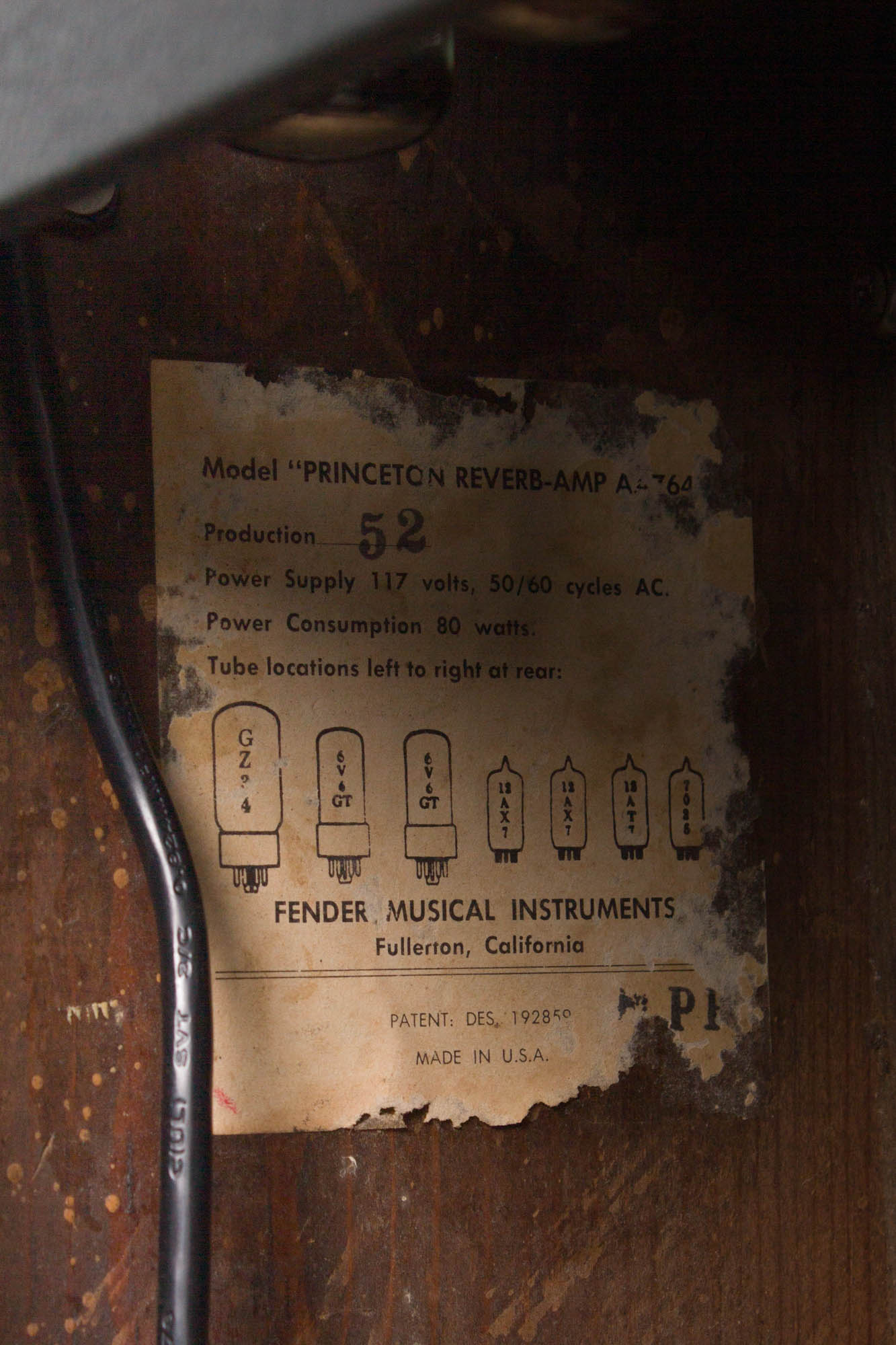 Fender Princeton Reverb AA-764 Tube Amplifier (1966)