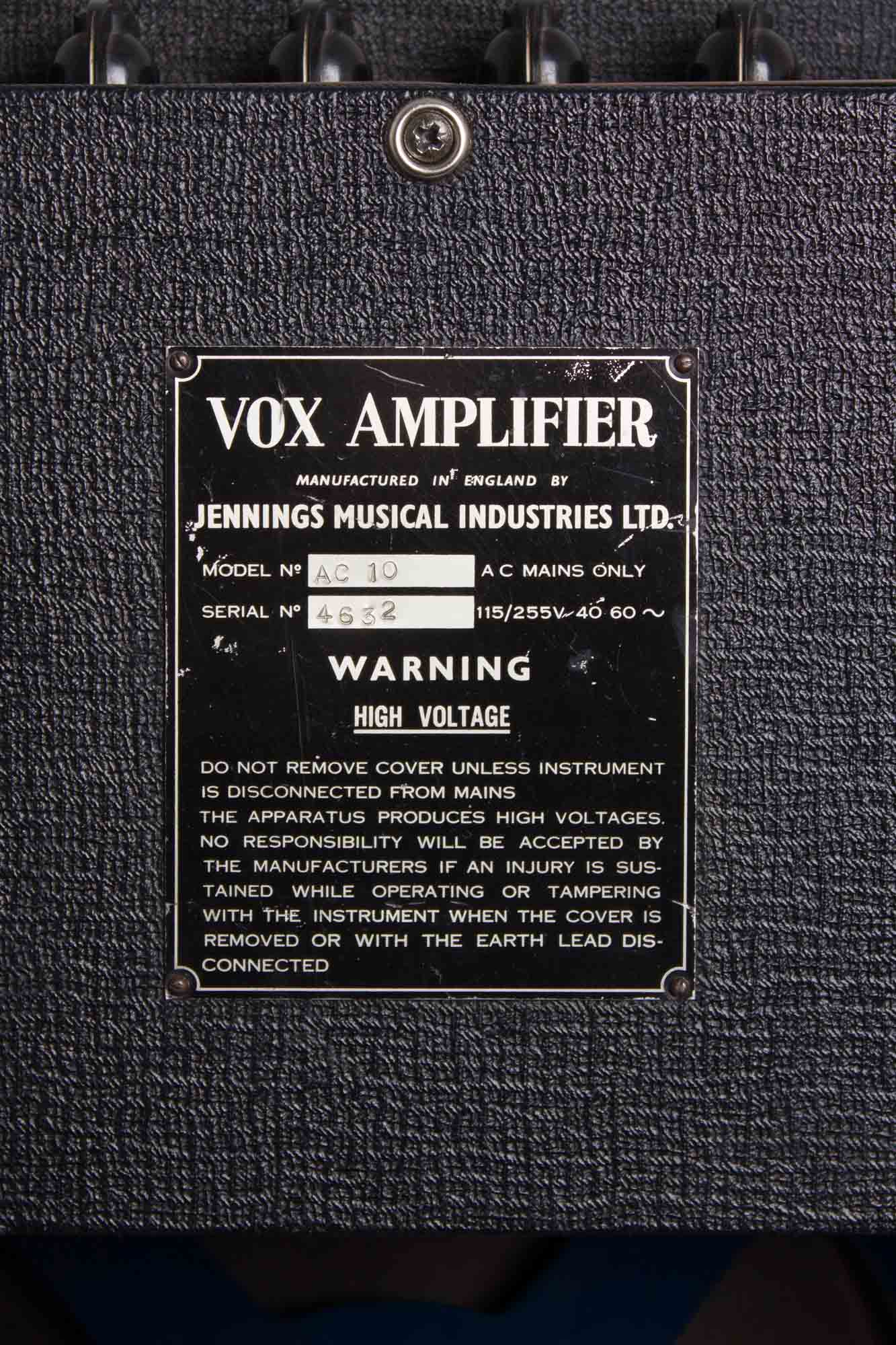 Vox AC-10 Tube Amplifier (1964)
