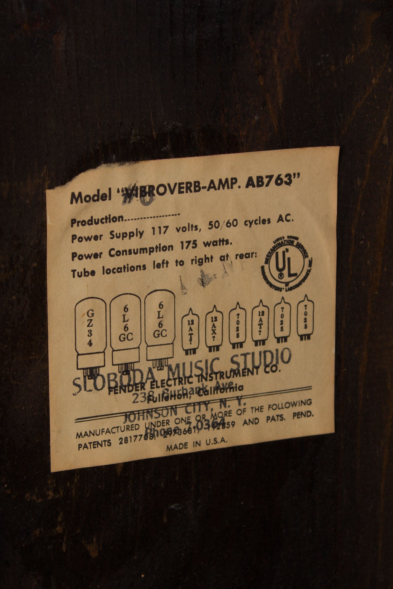 Fender Vibroverb AB-763 Tube Amplifier (1964)