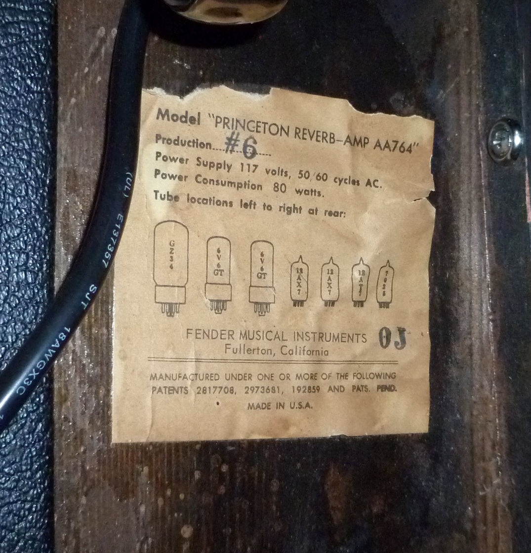 Fender Princeton Reverb Tube Amplifier (1965)