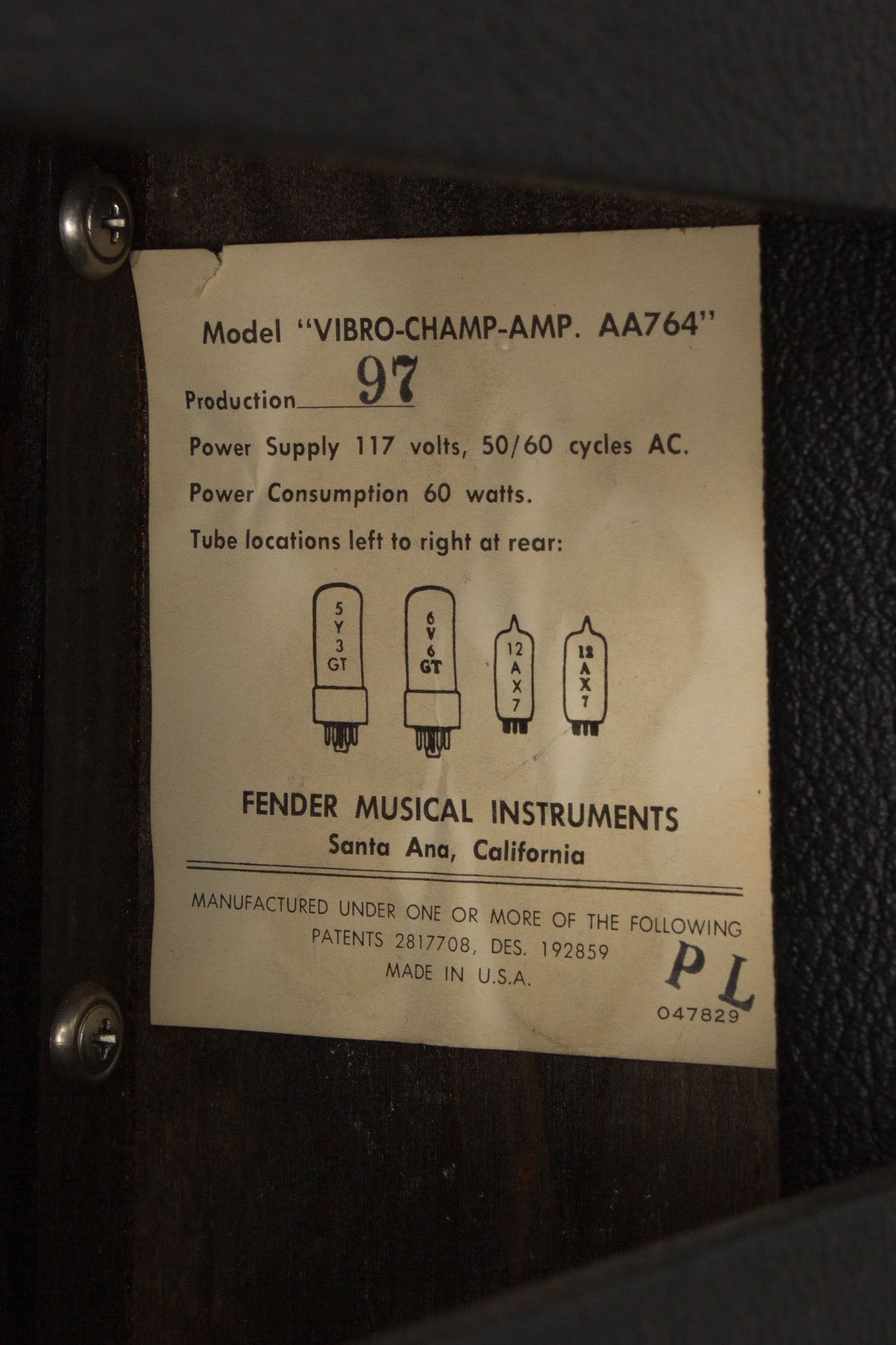 Fender Vibro-Champ AA-764 Tube Amplifier (1966)