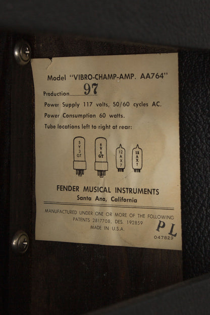 Fender Vibro-Champ AA-764 Tube Amplifier (1966)