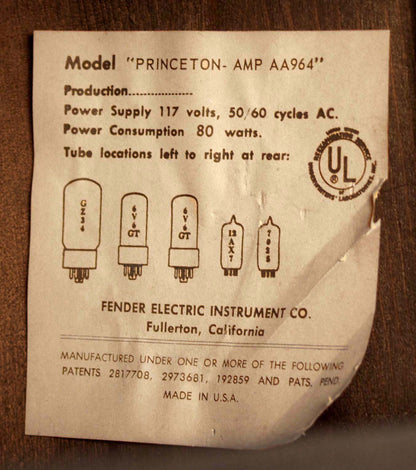 Fender Princeton Tube Amplifier (1968)