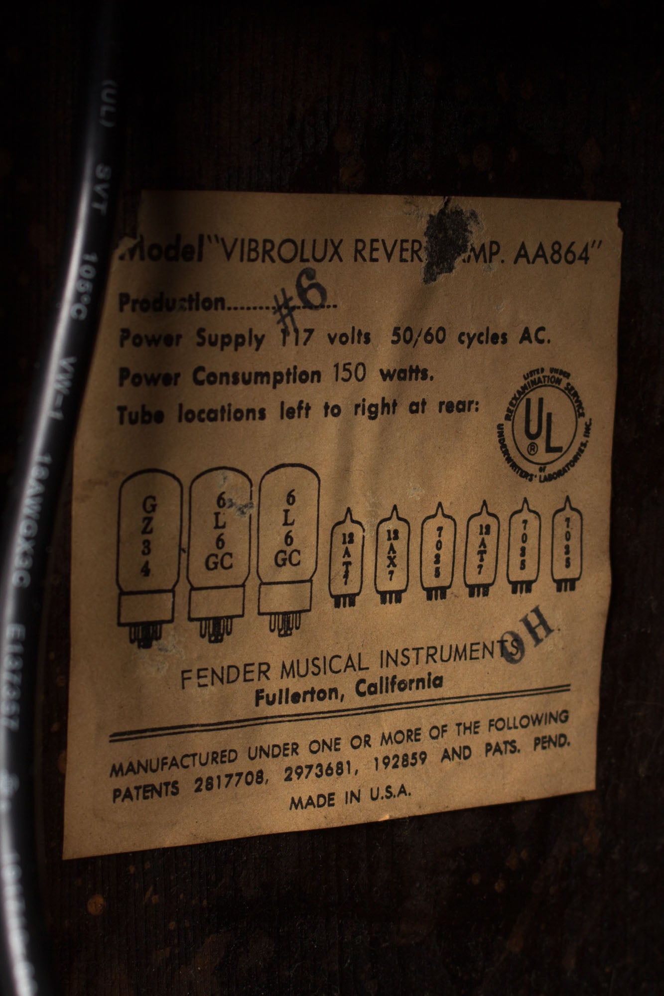 Fender Vibrolux Reverb Tube Amplifier (1965)