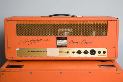 Marshall JMP Model 1992 Super Bass 100 Tube Half Stack Amplifier (1973)