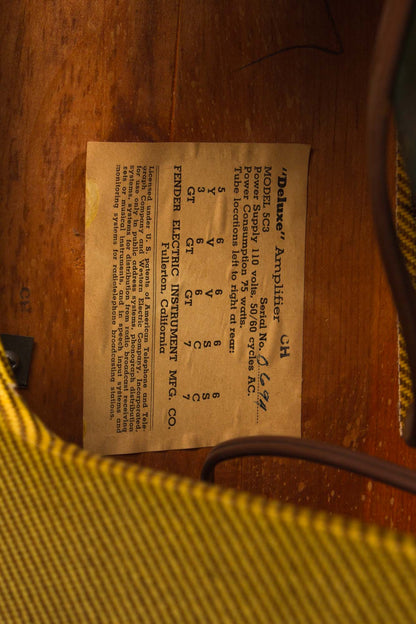 Fender Deluxe Model 5C3 Tube Amplifier (1953)