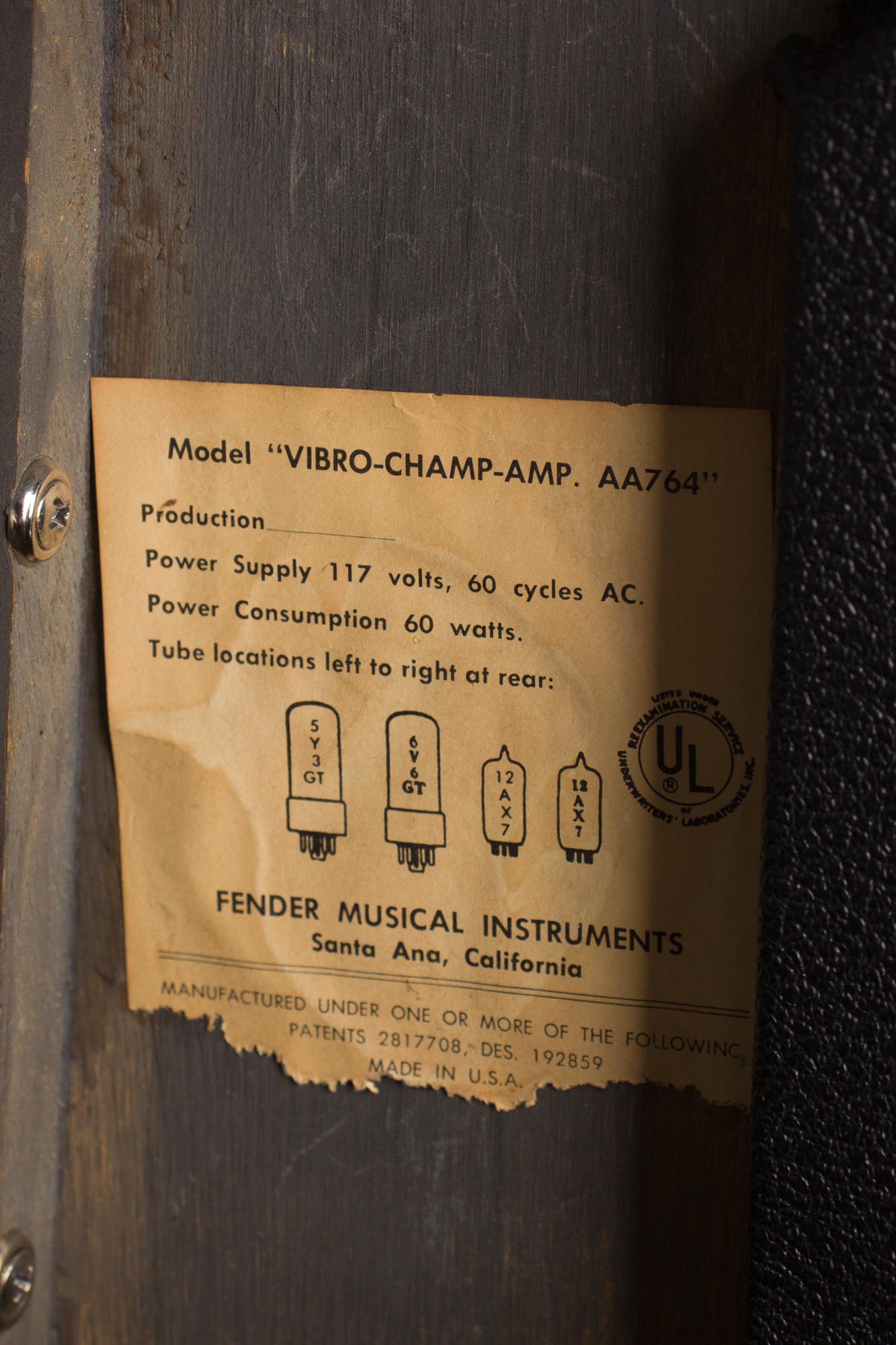 Fender Vibro-Champ AA-764 Tube Amplifier (1969)
