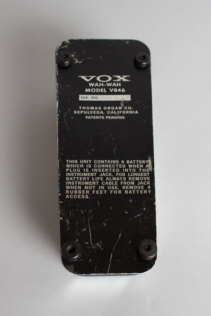 Vox V846 Wah-Wah Pedal Effect (1970s)