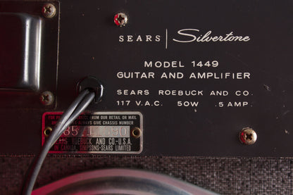 Danelectro Silvertone Model 1457 Amp-In-Case Semi-Hollow Body Electric Guitar (1965)