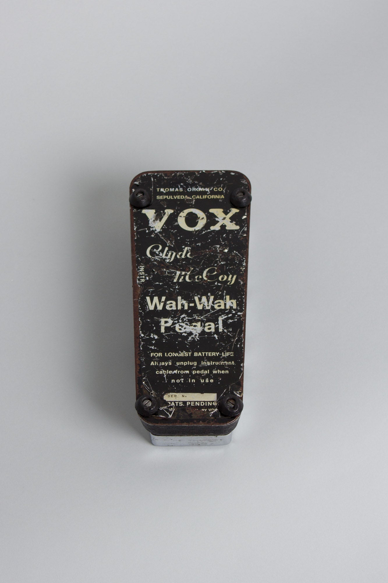 Vox Clyde McCoy Wah-Wah Pedal Effect (1967)
