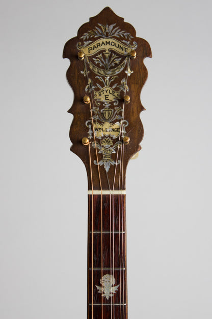 Paramount Tenor Harp Style E Wood Top Banjo (1924)