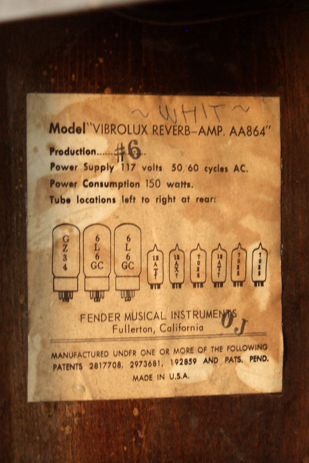 Fender Vibrolux Reverb Tube Guitar Amplifier (1966)