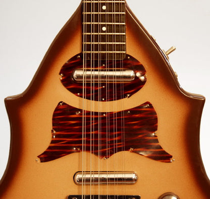 Danelectro Bellzouki 2-pickup model 7020 12 String Semi-Hollow Body Electric Guitar (1961)