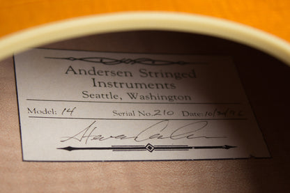Steve Andersen Model 14 Little Archie Made for and used by Bill Frisell Arch Top Hollow Body Electric Guitar (1996)