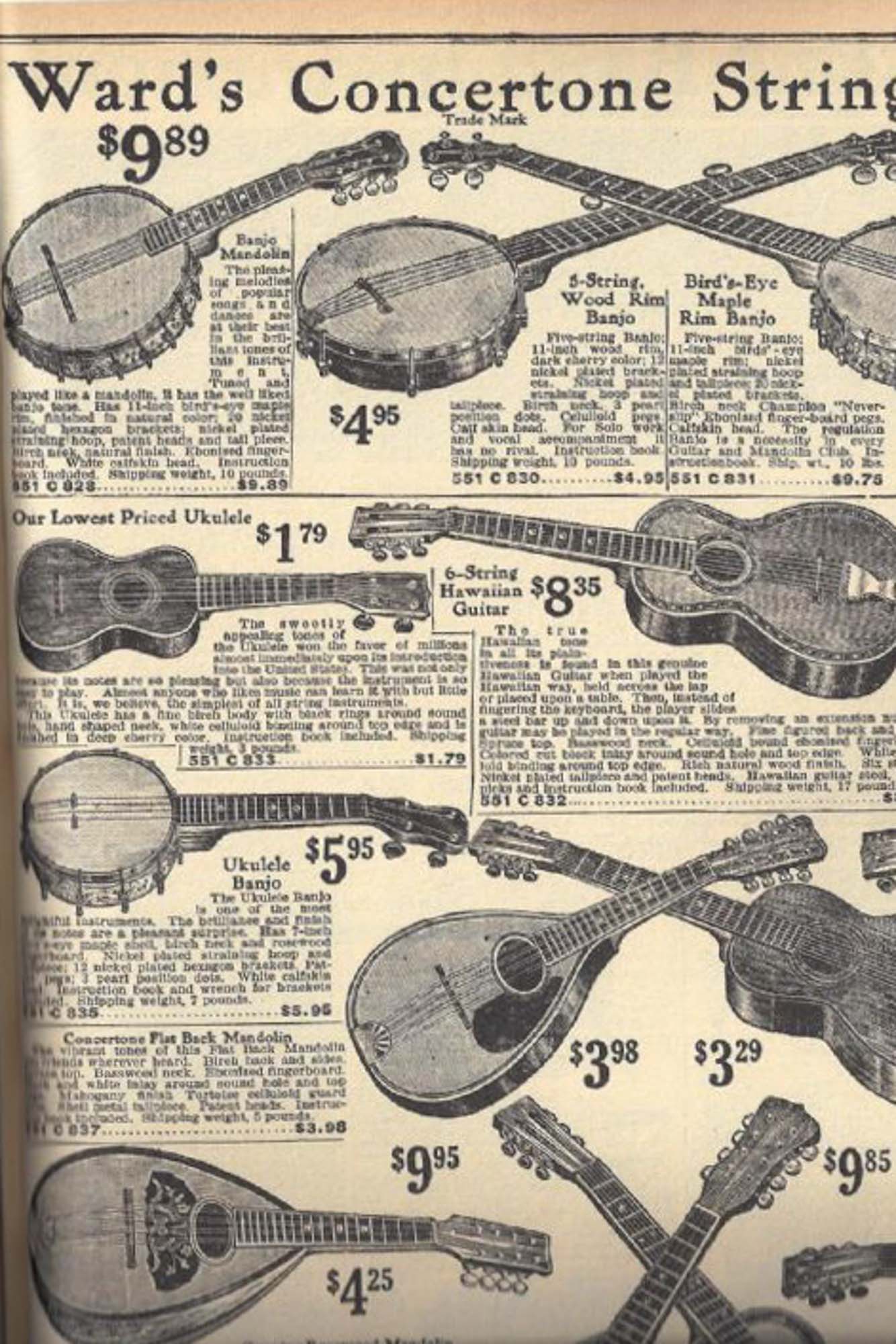 Slingerland Concertone C-831 5 String Banjo (1925)