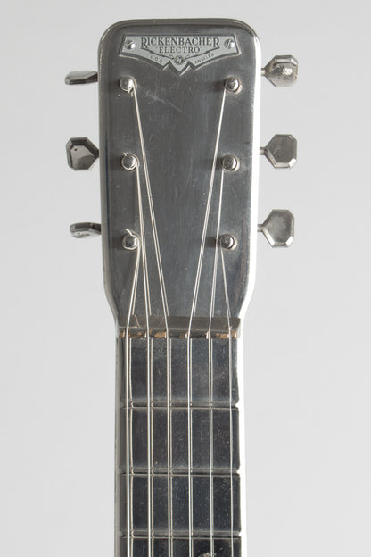 Rickenbacker Silver Hawaiian Lap Steel Electric Guitar (1937)