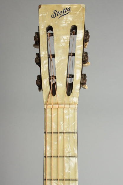 Stella Gambler Grand Concert Flat Top Acoustic Guitar (1930)