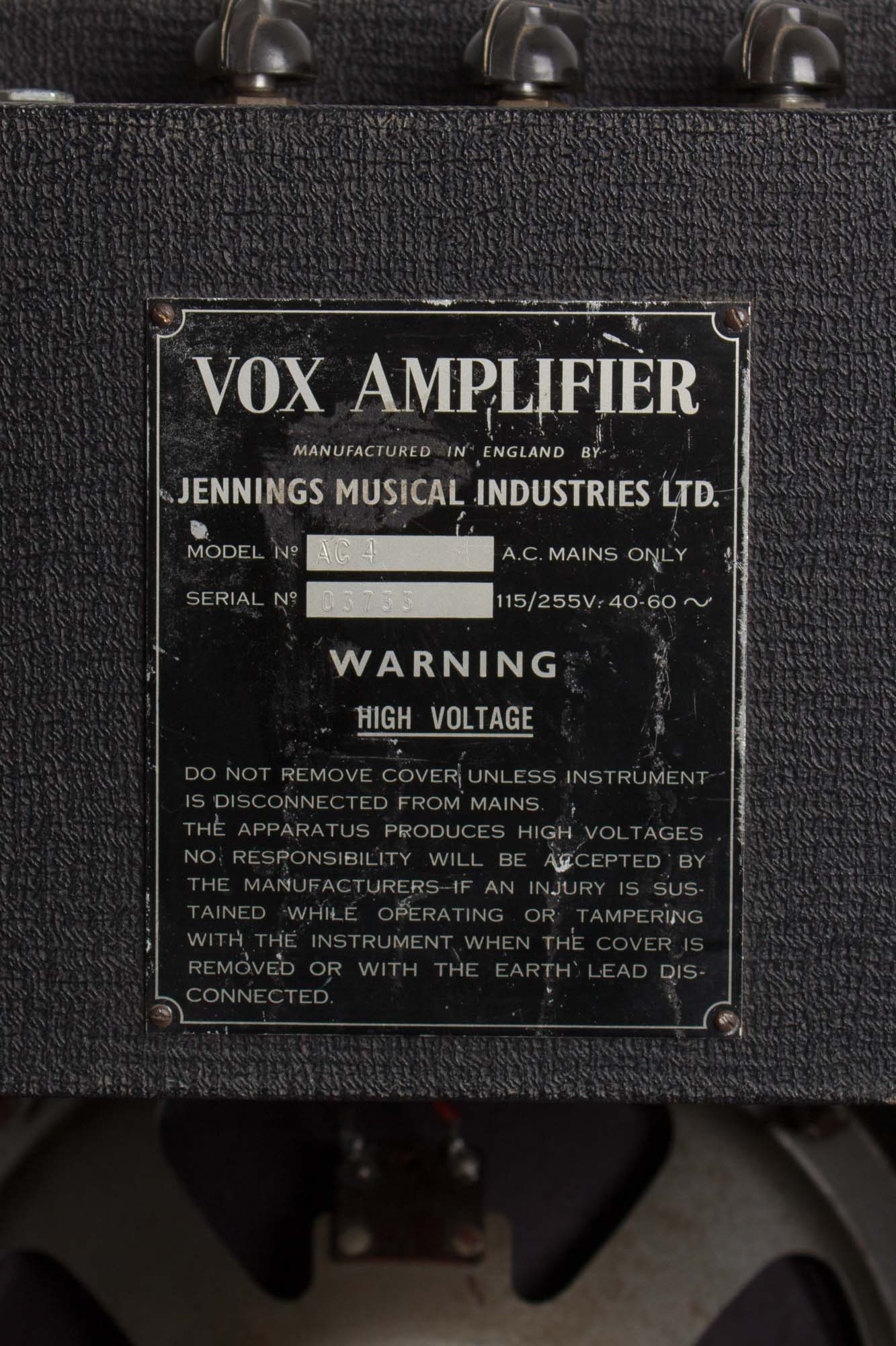 Vox AC-4 Tube Amplifier (1964)