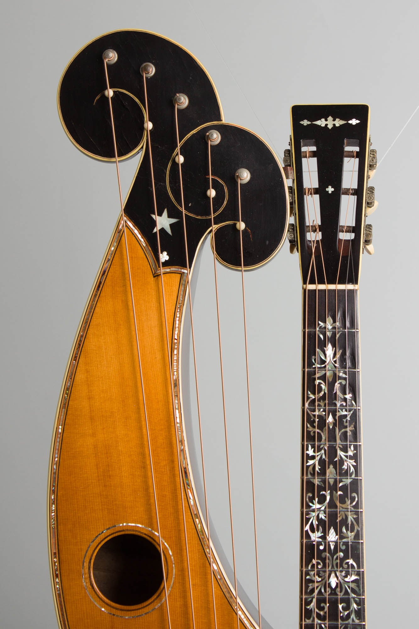 Larson Brothers Dyer Symphony Style 8 5-Bass Harp Guitar (1910)