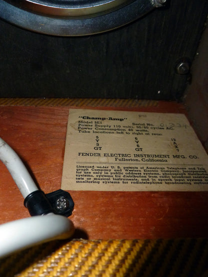 Fender Champ 5E1 Tube Amplifier (1956)