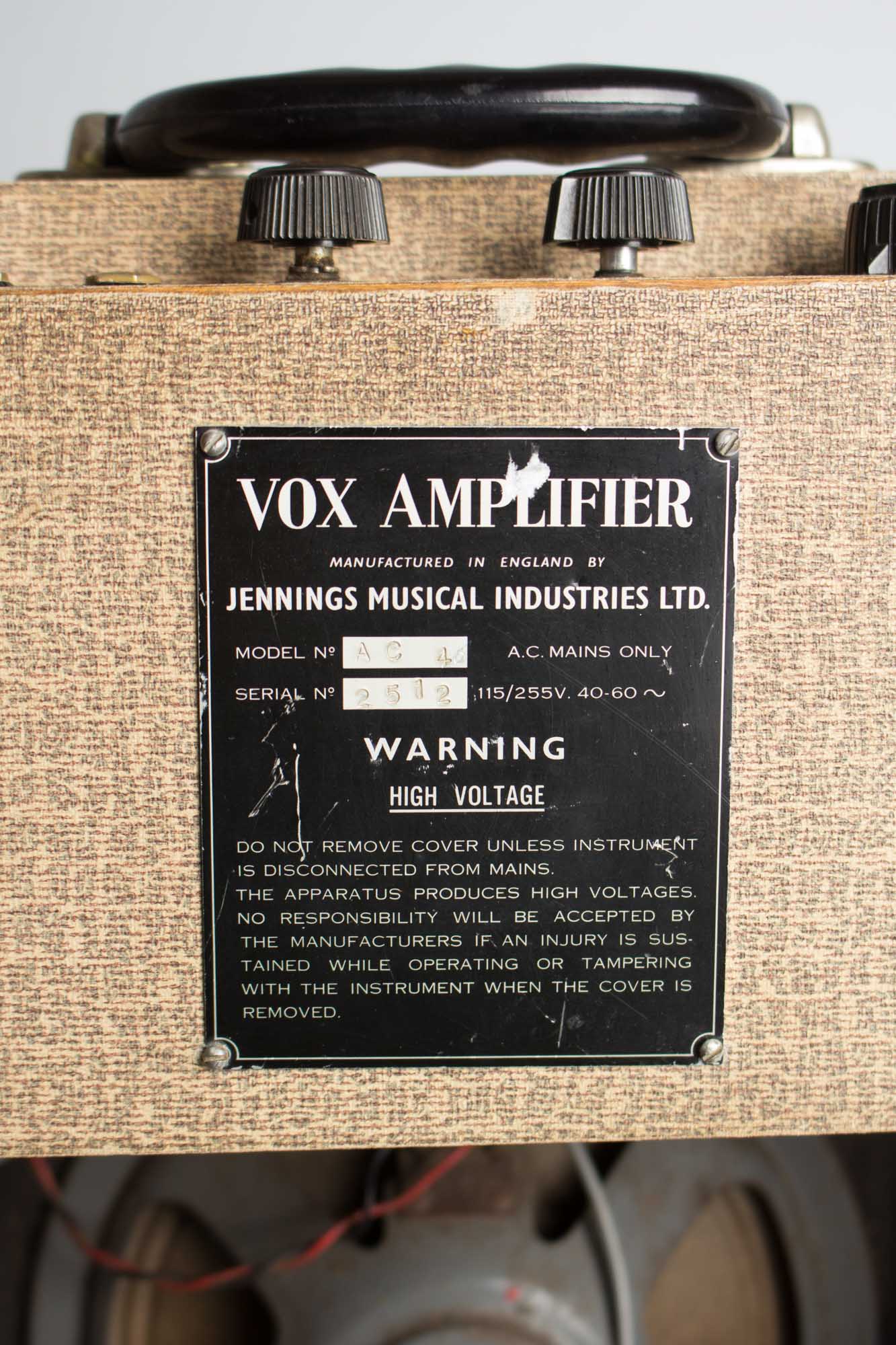 Vox AC-4 Tube Amplifier (1962)