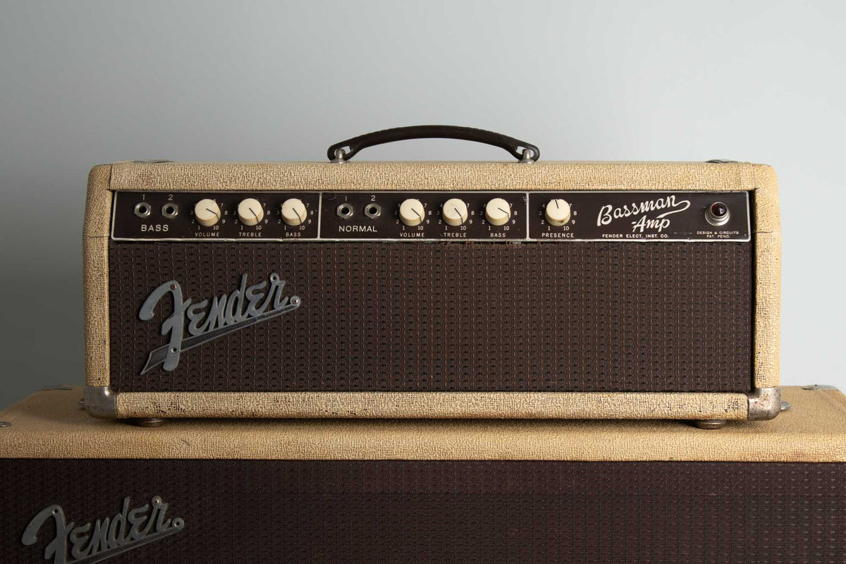 Fender Bassman 6G6-A Piggyback Tube Amplifier (1962)