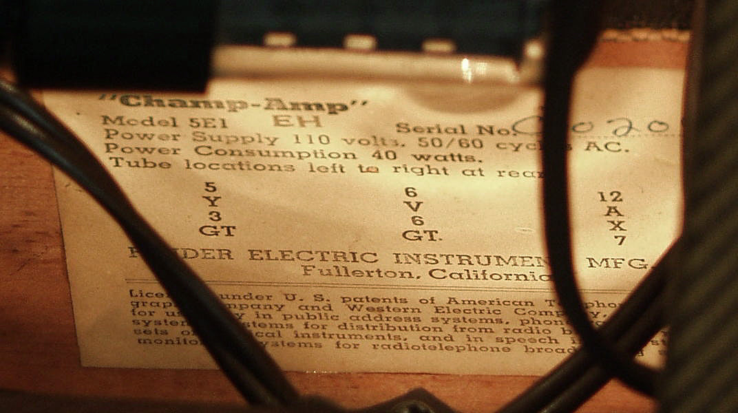 Fender Champ-Amp 5E1 Tube Amplifier (1955)