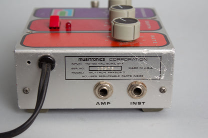 Musitronics Mu-Tron Phasor II Phase Pedal Effect (1978)