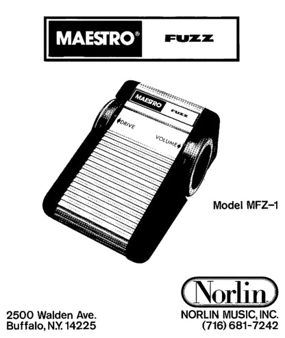 Maestro MFZ Model 271A Fuzz Effect (1977)