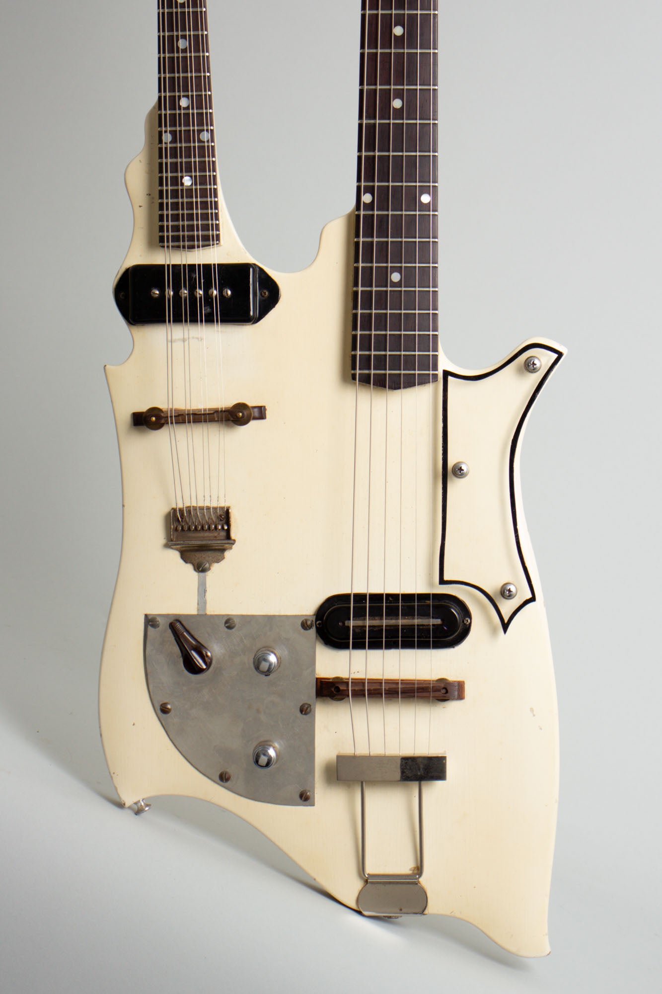 King Whitley Handmade Doubleneck Mandolin Solid Body Electric Guitar (1950s)