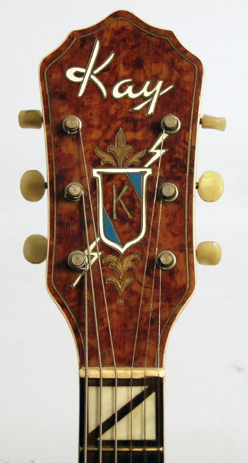 Kay Deluxe Model K-160 Arch Top Hollow Body Electric Guitar (1951)