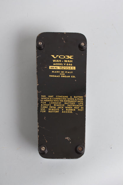 Vox V846 Wah-Wah Pedal Effect (1973)