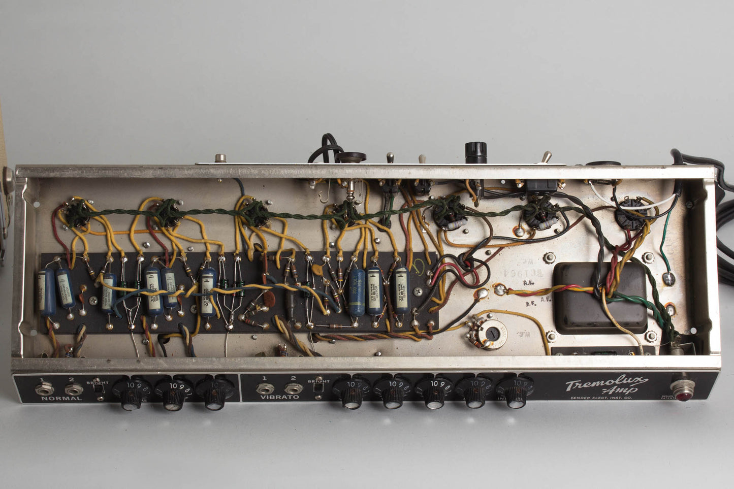 Fender Tremolux AA763 w/Larry Rodgers Reproduction 2x10 Cabinet Piggyback Tube Amplifier (1964)