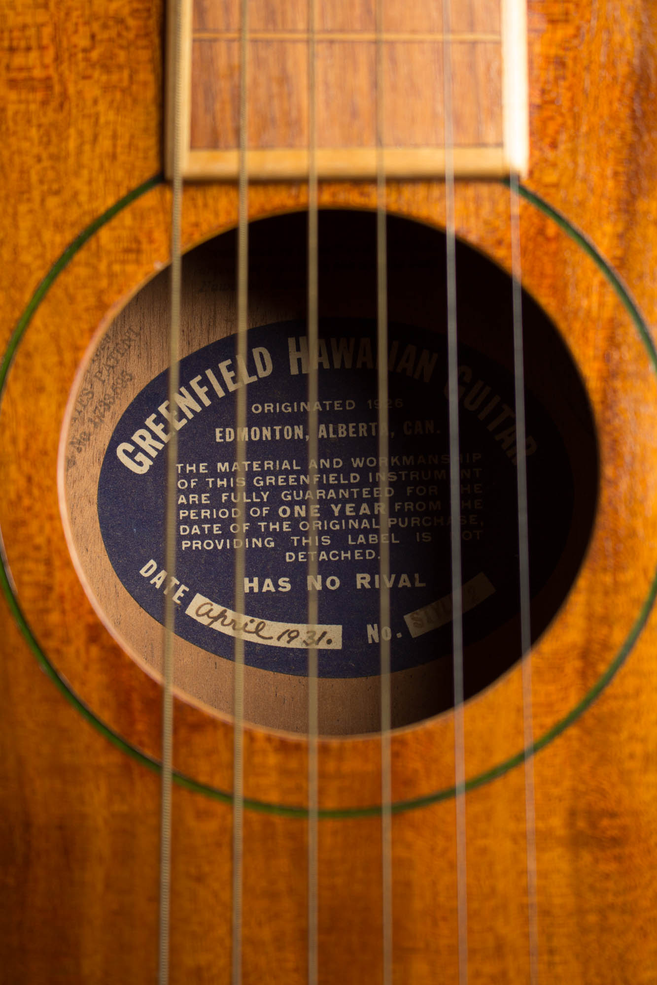 Greenfield Style 2 Hawaiian Acoustic Guitar (1931)