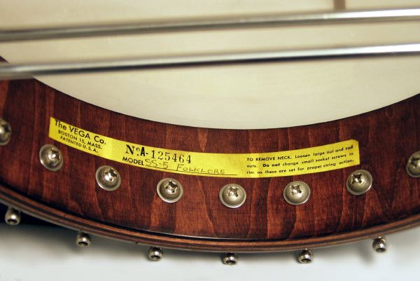 Vega SS-5 Folklore Pete Seeger Longneck 5 String Banjo (1965)