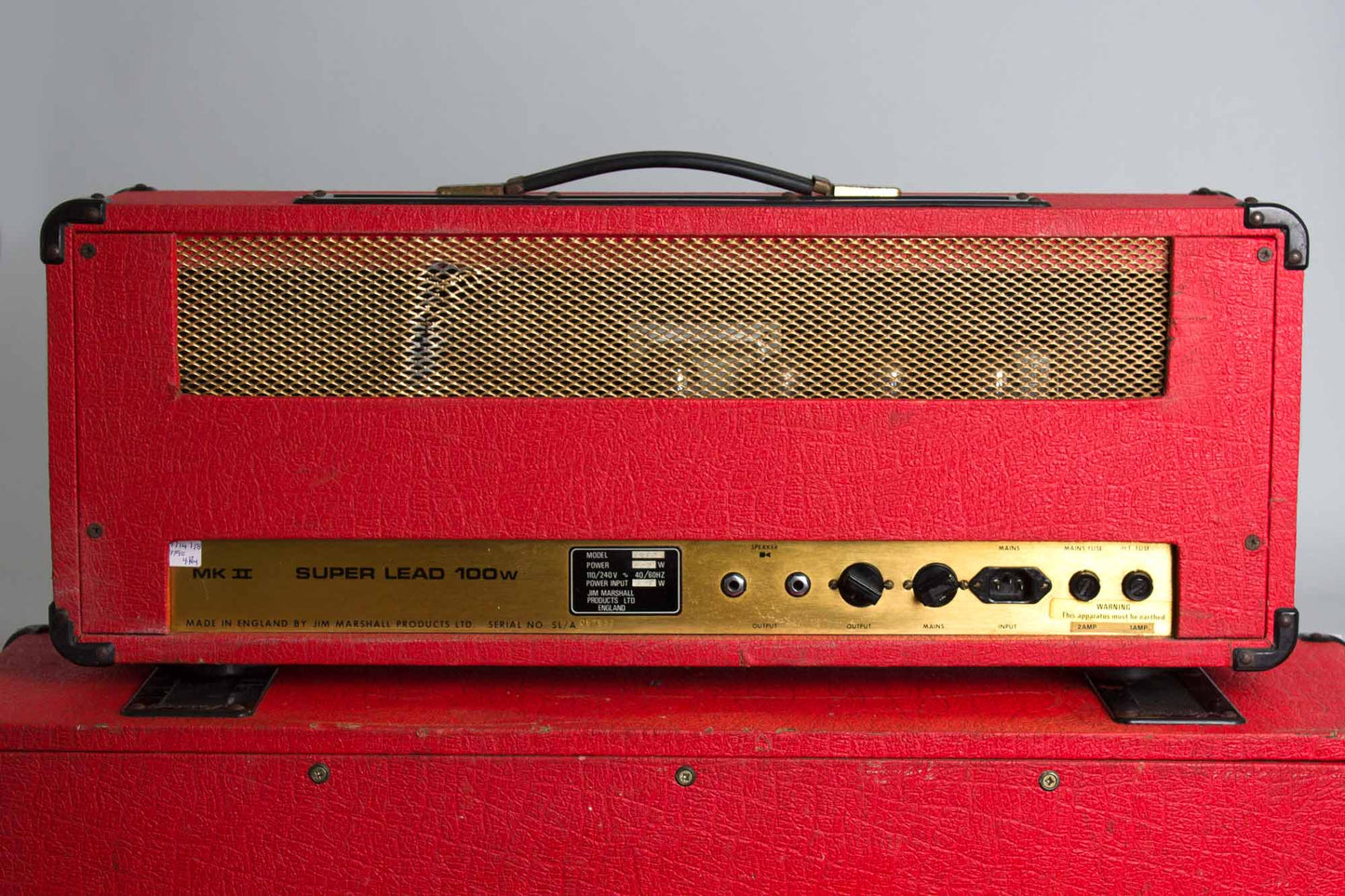 Marshall JMP Model 1959 Super Lead 100 Watt Mk II Tube Half Stack Amplifier (1977)