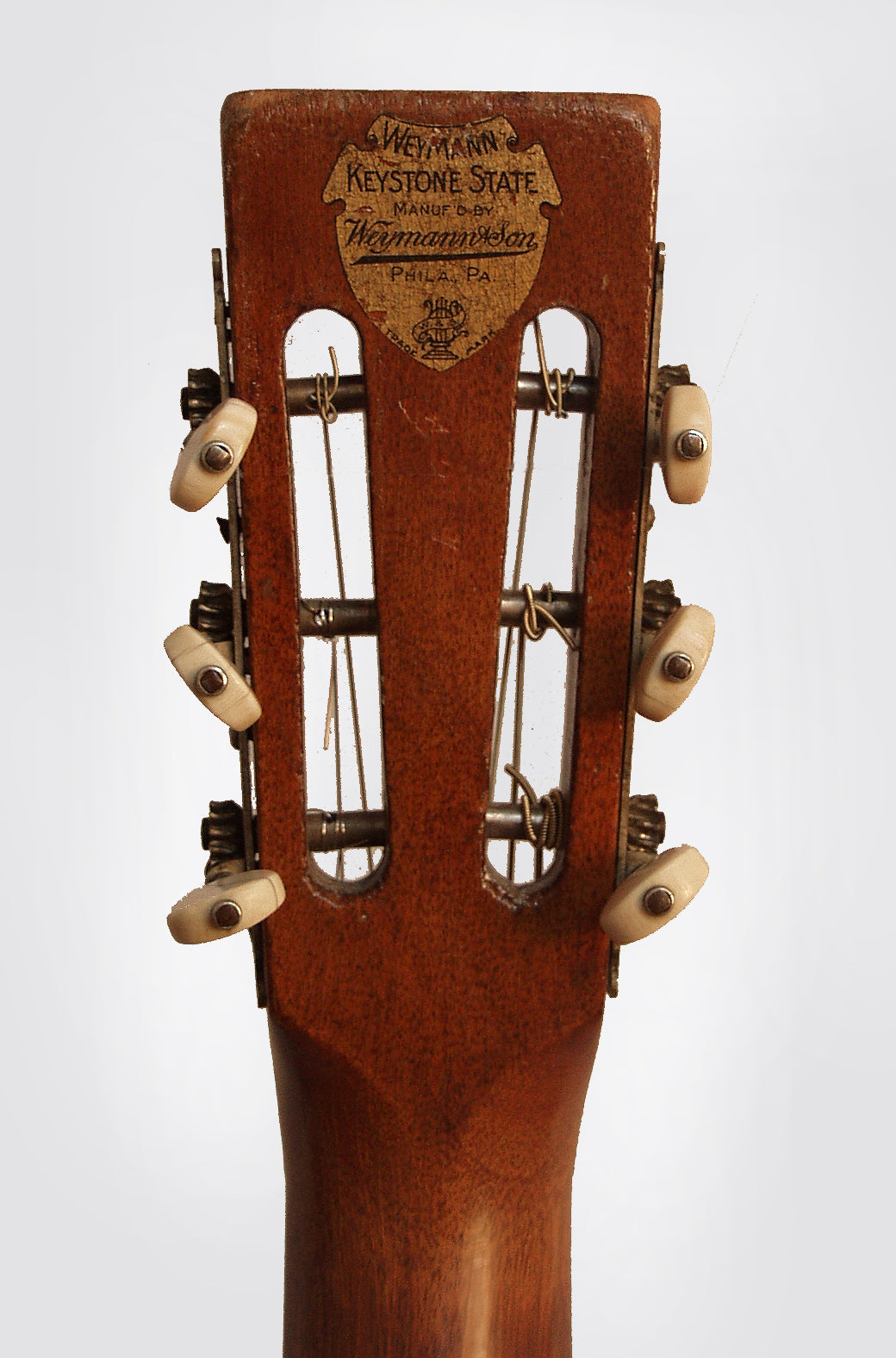 Weymann Keystone State Super Jumbo Flat Top Acoustic Guitar (1910)