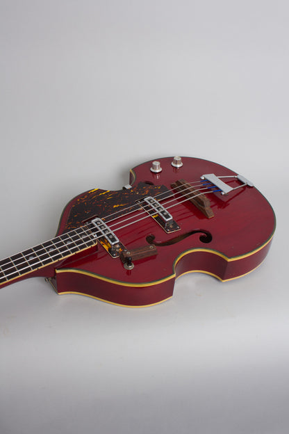 Crown Violin Bass Hollow Body Electric Bass Guitar (1966)