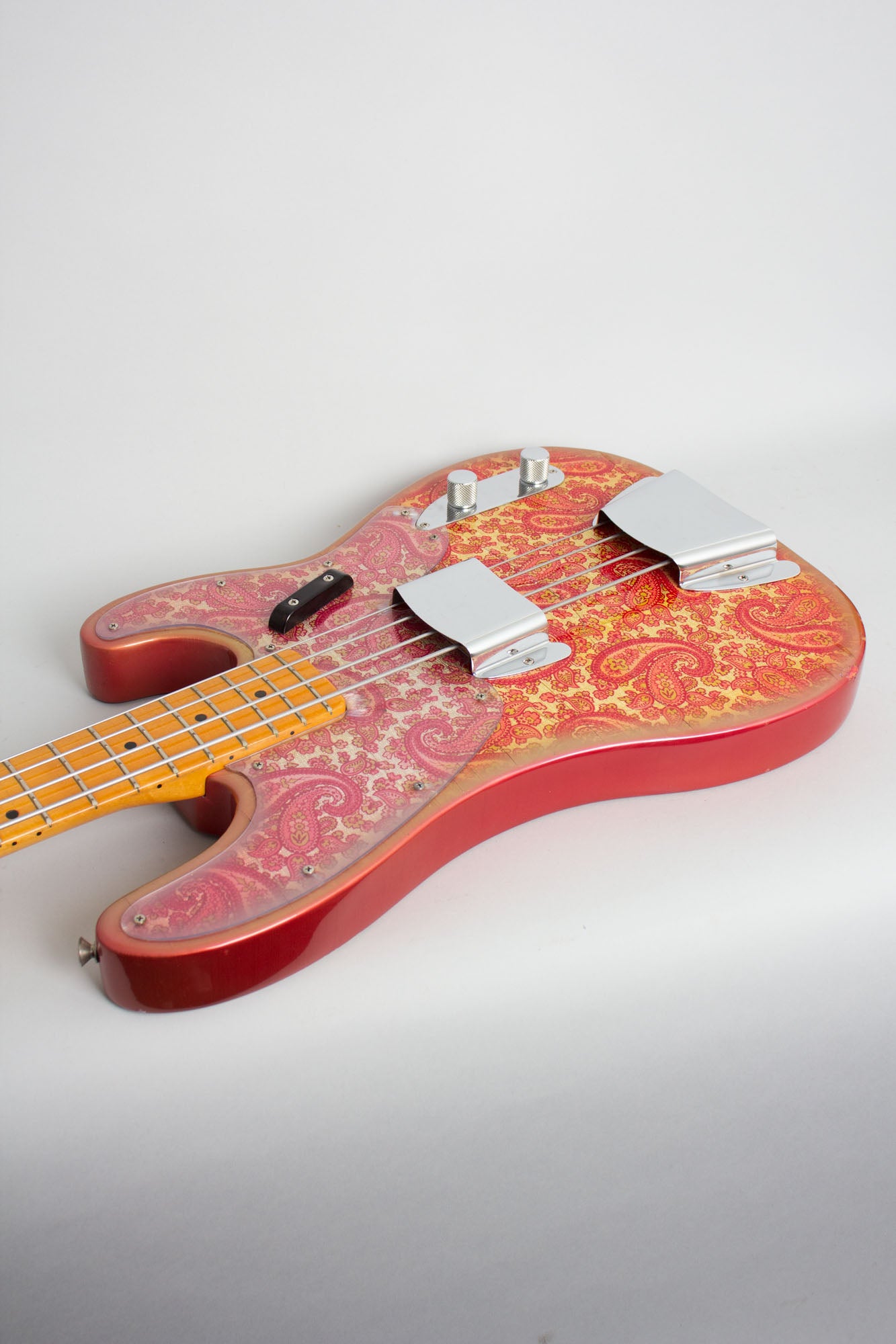 Fender Telecaster Bass Pink Paisley Solid Body Electric Bass Guitar (1968)
