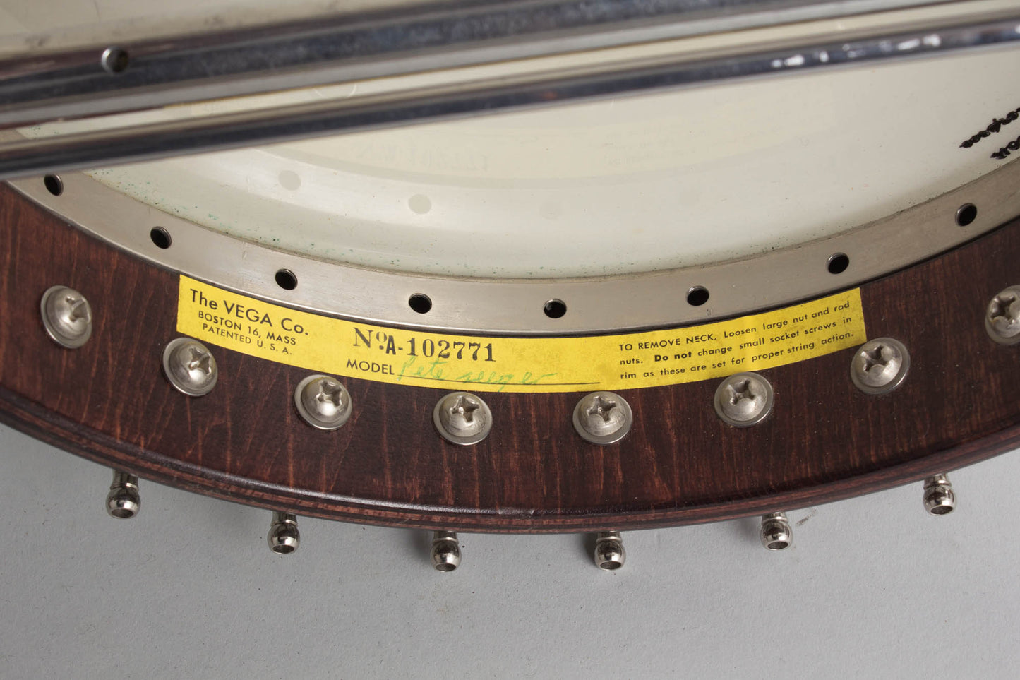 Vega Pete Seeger PS-5 Model Longneck 5 String Banjo (1962)
